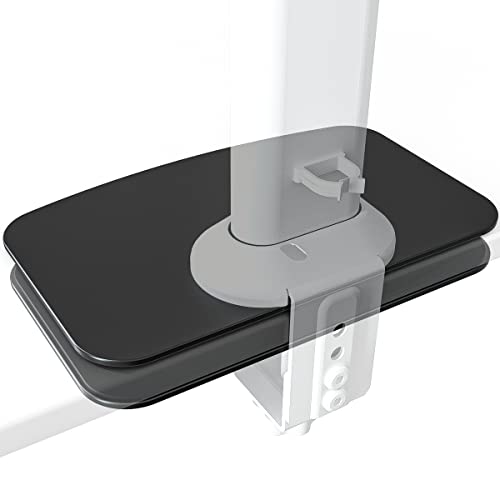 HEMUDU Monitorhalterung Verstärkungsplatte für dünne, Glas und andere zerbrechliche Tischplatte, Stahlhalterung Platte passt die meisten Monitor Stand C-Klemme Installation HD05B-001P von Hemudu