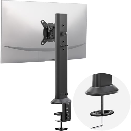 Hemudu Monitorträger für Einzeltisch für 13 Zoll bis 32 Zoll Flach gekrümmter Computerbildschirm mit Schwenken, höhenverstellbar, Drehung, Hält bis zu 35kg, Schwarz Hemudu Monitorträger für Einzeltisch für 13 Zoll bis 32 Zoll Flach gekrümmter Computerbildschirm mit Schwenken, höhenverstellbar, Drehung, Hält bis zu 35kg, Schwarz von Hemudu