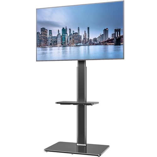 TV Standfuß TV Ständer TV Bodenständer Fernsehstand Fernsehtisch mit Halterung höhenverstellbar für 19 bis 42 Zoll LED LCD TV Bildschirm, 2 Regale schwarz HT2001BP TV Standfuß TV Ständer TV Bodenständer Fernsehstand Fernsehtisch mit Halterung höhenverstellbar für 19 bis 42 Zoll LED LCD TV Bildschirm, 2 Regale schwarz HT2001BP von Hemudu