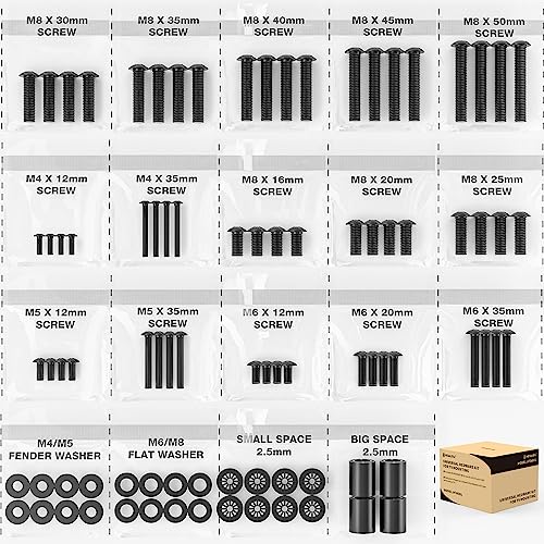 Universal TV Installation Hardware Kit Includes M4 M5 M6 M8 TV Sets Screws and Spacers for Most TVs Up to 80" HTA001-2 Universal TV Installation Hardware Kit Includes M4 M5 M6 M8 TV Sets Screws and Spacers for Most TVs Up to 80" HTA001-2 von Hemudu