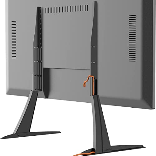 Universal Tisch Fernseher Standfuß Fernsehtisch TV Ständer LCD LED TV Halterung Höhenverstellbar Fernsehstand für 27-55 Zoll TVs, bis zu 57 kgs, Max.Vesa 800×400mm von Hemudu