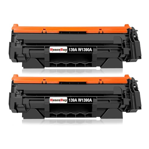 HenceBuy (Mit Chip 139A Toner Schwarz Kompatibel für HP 139A W1390A 139X W1390X Tonerkartusche für Laserjet Pro 3002dw 3002dn 3002 MFP 3102fdn 3102fdw 3102 fdw Drucker (2er-Pack) von HenceBuy