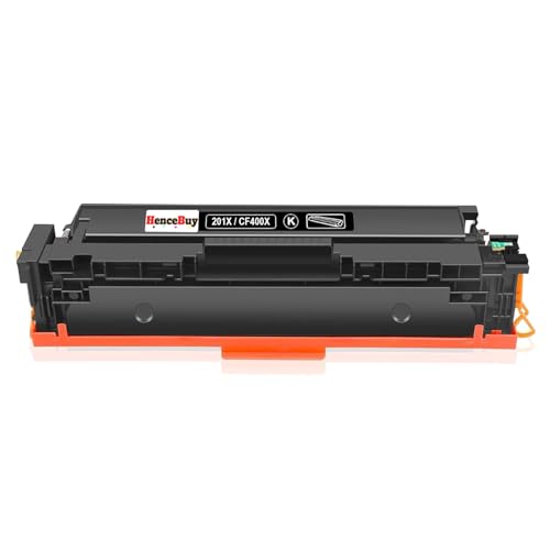 HenceBuy 201X CF400X Toner Schwarz Ersatz für HP 201A 201X CF400A CF400X für HP Color Laserjet Pro MFP M277dw M277n M277 M277c6 M274n Laser Jet Pro M252dw M252n M252 Drucker (1 Schwarz) von HenceBuy