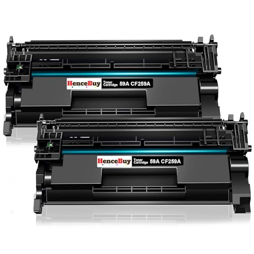 HenceBuy Mit Chip 59A CF259A Toner Schwarz für HP 59X CF259X Tonerkartusche Kompatibel für Laserjet Pro M404dn M404dw M404 MFP M428dw M428fdw M428fdn M428 Enterprise M406dn M406 M430 (2 Schwarz) von HenceBuy