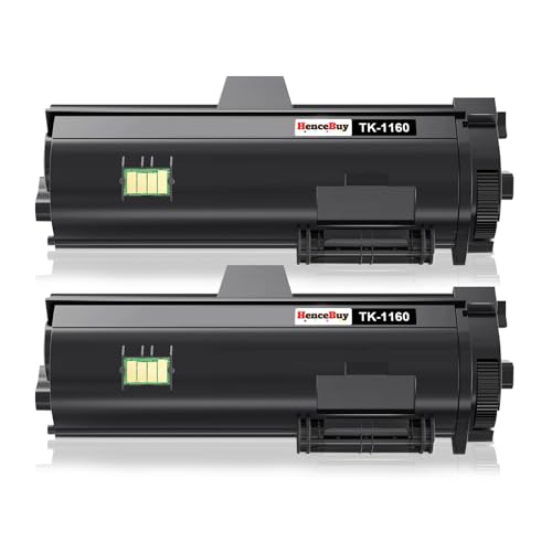 HenceBuy TK-1160 Schwarz Toner Kompatibel für Kyocera TK1160 TK 1160 Tonerkartusche für ECOSYS P2040DN P2040DW P2040 DN P2040 DW P2050DN 2040DN 2040DW Drucker Black (Schwarz, 2er-Pack) von HenceBuy