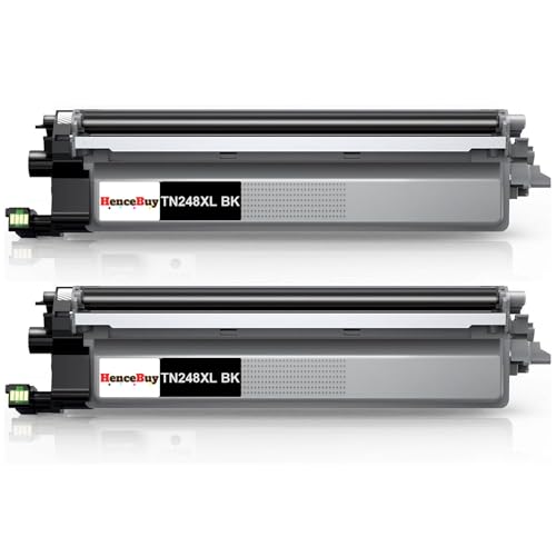 HenceBuy TN-248XLBK Schwarz Toner Kompatibel für Brother TN248XLBK TN248BK TN248 für DCP-L3560CDW DCP-L3520CDWE HL-L3240CDW HL-L3220CWE MFC-L3740CDW MFC-L3760CDW MFC-L8390CDW HLL3215CW (2 Schwarz) von HenceBuy