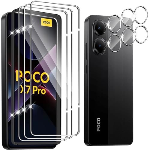Hengnewro für Xiaomi POCO X7 Pro 5G für Panzerglas mit Kamera Schutzfolie, 3 Stücke Panzer Schutz Glas + 3 Stück Kameraschutz, 9H Härte Panzer Anti-Kratzen HD Glas Folie mit Rahmen Positionierhilfe Hengnewro für Xiaomi POCO X7 Pro 5G für Panzerglas mit Kamera Schutzfolie, 3 Stücke Panzer Schutz Glas + 3 Stück Kameraschutz, 9H Härte Panzer Anti-Kratzen HD Glas Folie mit Rahmen Positionierhilfe von Hengnewro