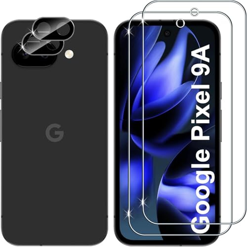 Hengnewro für Google Pixel 9a für Panzerglas mit Kamera Schutzfolie, 2 Stücke Panzer Schutz Glas Mit 2 Stück Kameraschutz, 9H Härte Panzer Anti-Kratzen HD Glas Folie Hengnewro für Google Pixel 9a für Panzerglas mit Kamera Schutzfolie, 2 Stücke Panzer Schutz Glas Mit 2 Stück Kameraschutz, 9H Härte Panzer Anti-Kratzen HD Glas Folie von Hengnewro