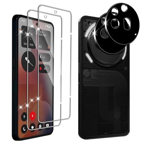 Hengnewro für Nothing Phone 3A Pro für Panzerglas, 2 Stücke Panzer Schutz Glas Mit 2 Stück Kameraschutz, 9H Härte Panzer Anti-Kratzen HD Glas Folie Hengnewro für Nothing Phone 3A Pro für Panzerglas, 2 Stücke Panzer Schutz Glas Mit 2 Stück Kameraschutz, 9H Härte Panzer Anti-Kratzen HD Glas Folie von Hengnewro