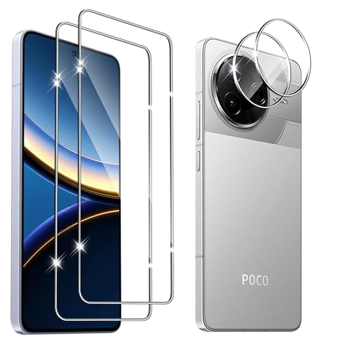 Hengnewro für Xiaomi POCO F7 Pro/POCO F7 Ultra 5G für Panzerglas, 2 Stücke Panzer Schutz Glas Mit 2 Stück Kameraschutz, 9H Härte Panzer Anti-Kratzen HD Glas Folie Hengnewro für Xiaomi POCO F7 Pro/POCO F7 Ultra 5G für Panzerglas, 2 Stücke Panzer Schutz Glas Mit 2 Stück Kameraschutz, 9H Härte Panzer Anti-Kratzen HD Glas Folie von Hengnewro