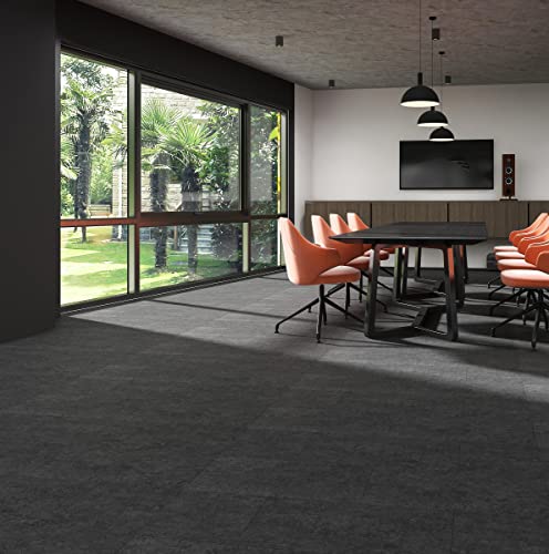 Hengrow SPC Vinyl Boden PVC Klick Bodenbelag Vinyl-Designboden Massivdiele 5 mm stark,0,5 mm Nutzschicht,Fußbodenheizung geeignet 2.605m² Marmoreffekt - Dunkelgrau Hengrow SPC Vinyl Boden PVC Klick Bodenbelag Vinyl-Designboden Massivdiele 5 mm stark,0,5 mm Nutzschicht,Fußbodenheizung geeignet 2.605m² Marmoreffekt - Dunkelgrau von Hengrow