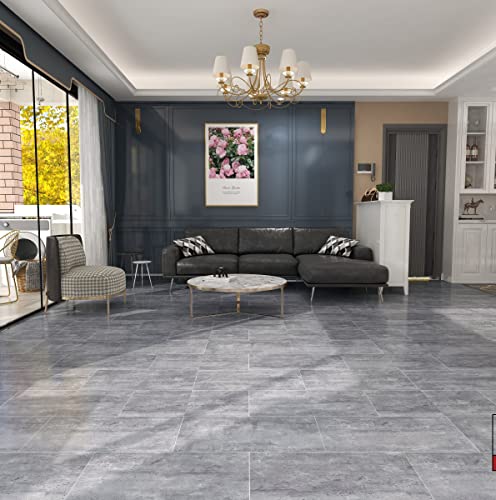 Hengrow SPC Vinyl Boden PVC Klick Bodenbelag Vinyl-Designboden Massivdiele 6 mm stark,1mm Nutzschicht,Fußbodenheizung geeignet 2.233m² Betoneffekt - Hellgra Hengrow SPC Vinyl Boden PVC Klick Bodenbelag Vinyl-Designboden Massivdiele 6 mm stark,1mm Nutzschicht,Fußbodenheizung geeignet 2.233m² Betoneffekt - Hellgra von Hengrow