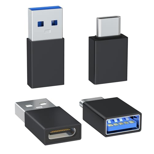 4er-Pack USB-C-zu-USB-Adapter, mit 2 Typ-C-Stecker-auf-A-Stecker-Adapter & 2 USB-C-Stecker-auf-USB-Buchse-Adapter, kompatibel mit Apple Watch, iPhone 16 Pro Max 16Pro 16Plus 16, AirPods - Schwarz 4er-Pack USB-C-zu-USB-Adapter, mit 2 Typ-C-Stecker-auf-A-Stecker-Adapter & 2 USB-C-Stecker-auf-USB-Buchse-Adapter, kompatibel mit Apple Watch, iPhone 16 Pro Max 16Pro 16Plus 16, AirPods - Schwarz von Henrety