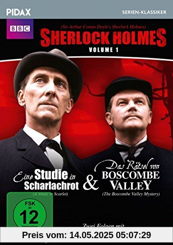 Sherlock Holmes, Vol. 1 (Sir Arthur Conan Doyle's Sherlock Holmes) / 2 Folgen der legendären Krimierie mit Peter Cushing (Pidax Serien-Klassiker) von Henri Safran