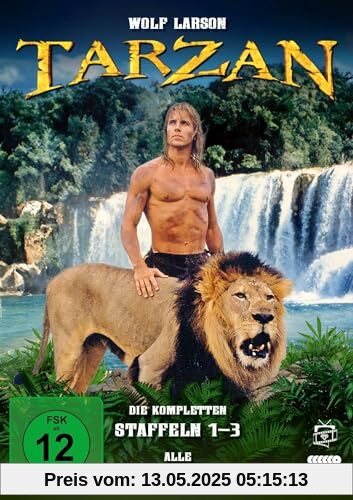 Tarzan - Die komplette Serie mit Wolf Larson (Alle 75 Folgen) (Fernsehjuwelen) [12 DVDs] von Henri Safran