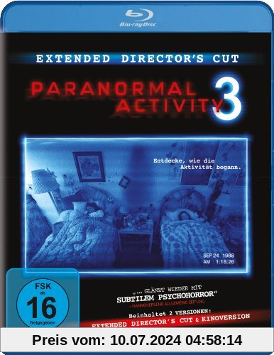 Paranormal Activity 3 (Extended Cut) [Blu-ray] [Director's Cut] von Henry Joost