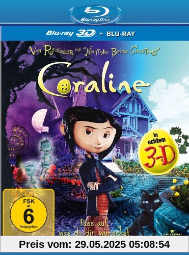 Coraline (+ Blu-ray) [Blu-ray 3D] von Henry Selick