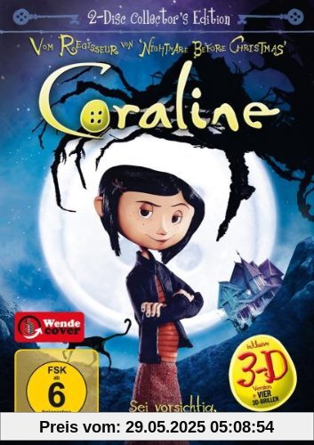 Coraline (3D-Version, Collector's Edition, 2 DVDs) von Henry Selick