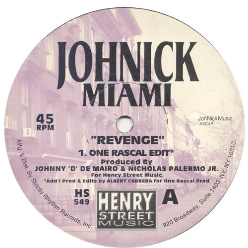Revenge (One Rascal Edit/Acevedo Mix, US) [Vinyl Single] von Henry Street