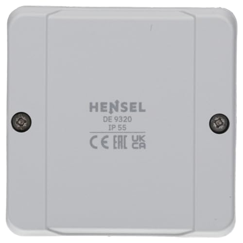 Hensel DE 9340 Kabelabzweigkasten Feuchtraumdose IP 55 bis 4 qmm 3phasig, 6 qmm 1phasig, ohne Klemme von Hensel