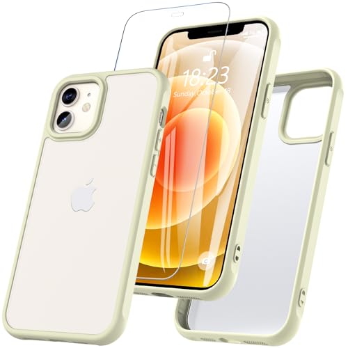 Für iPhone 12/ iPhone 12 Pro Hülle,Hanyhülle iPhone 12 mit Panzer Schutz Glas Stoßfest Militärstandard Rundumschutz Outdoor Cover Schutzhülle für iPhone 12/12 Pro Case 6.1 '',Weiß von Hensinple