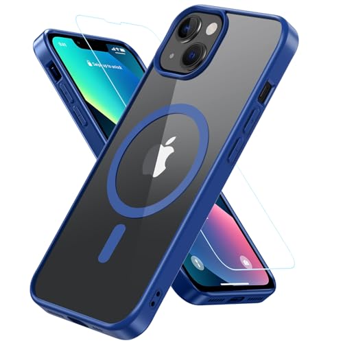 Hensinple Magnetisch Hülle für iPhone 13 Mini Hülle, Magnetisch Handyhülle iPhone 13 Mini Mit Panzer Schutz Glas, 360° Rundumschutz Stoßfest Case Cover Schutzhülle für iPhone 13 Mini 5.4" -Blau Hensinple Magnetisch Hülle für iPhone 13 Mini Hülle, Magnetisch Handyhülle iPhone 13 Mini Mit Panzer Schutz Glas, 360° Rundumschutz Stoßfest Case Cover Schutzhülle für iPhone 13 Mini 5.4" -Blau von Hensinple