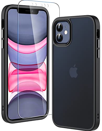 Hensinple Schutzhülle für iPhone 11, Militärischer Falltest bis zu 10 FT, Hartglas, Schwarz Hensinple Schutzhülle für iPhone 11, Militärischer Falltest bis zu 10 FT, Hartglas, Schwarz von Hensinple