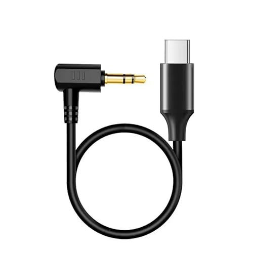 Hensych 20 cm Mikrofonadapterkabel für DJI Osmo Action 2/3/4 Audio-Adapterkabel Typ-C auf externes 3,5 mm Mikrofon Plug and Play von Hensych