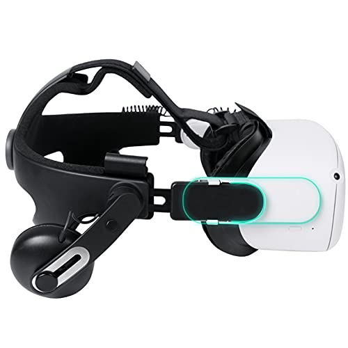 Hensych Headset Adapter zum Verbinden von Oculus Quest 2 mit HTC Vive Deluxe Audio Strap DAS Connector Kopfband Adapter Smart Headband Connector VR Headset Verbindungsgürtel von Hensych