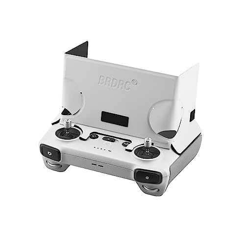 Hensych Mini 3 Pro RC 2 in 1 Sonnenblende Mavic 3 Pro RC Fernbedienung Vollbildschutz Zubehör,Geeignet für DJI Royal Mini 3 Pro RC mit Bildschirm-Fernbedienung Lichtschutz Zubehör von Hensych