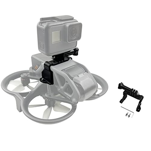 Hensych Obere Erweiterungshalterung für DJI Avata Drohne Transfer Extender Connector Kompatibel für GoPro Hero Serie Panorama-Kamera Top Extender Fixer Nachrüsthalter Adapter von Hensych