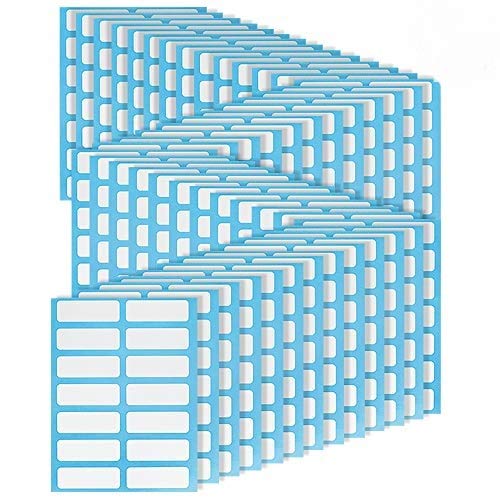 672 Pcs Etiketten Selbstklebend Weiße, 38x13mm Universal Aufkleber, Klebeetiketten zum Beschriften als Adressetiketten Haushaltsetiketten, Etiketten Aufkleber für Haushalt Schule Büro(48 Blatt) von Heqishun