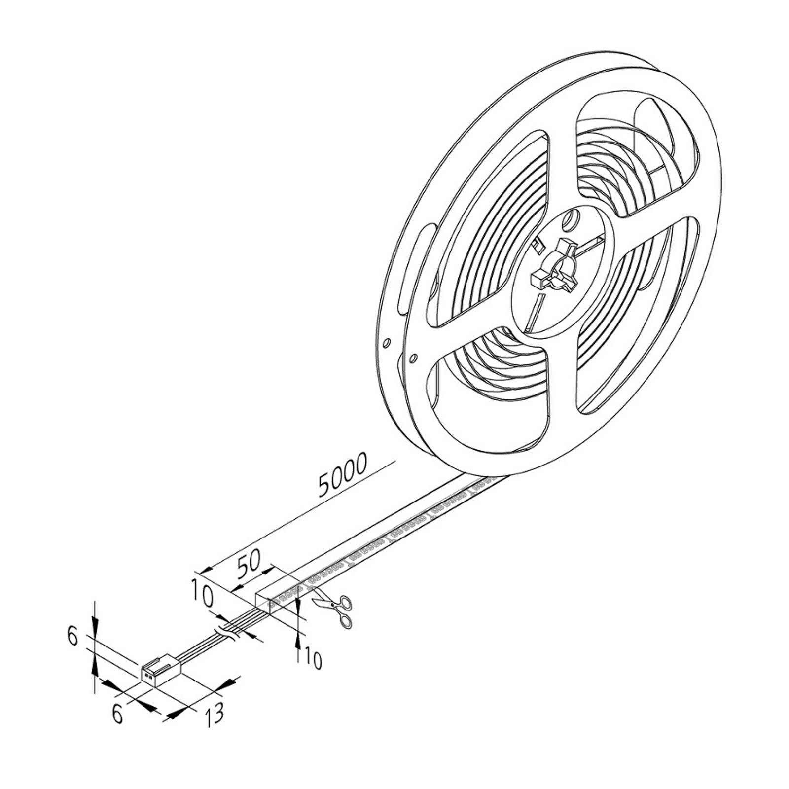 LED-Strip Basic-Tape F, IP54, 2.700K, Länge 500cm von Hera