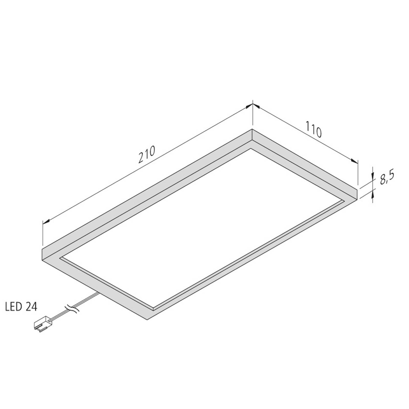 LED-Unterbaulampe Sky 3er-Set 3.000K edelstahl von Hera