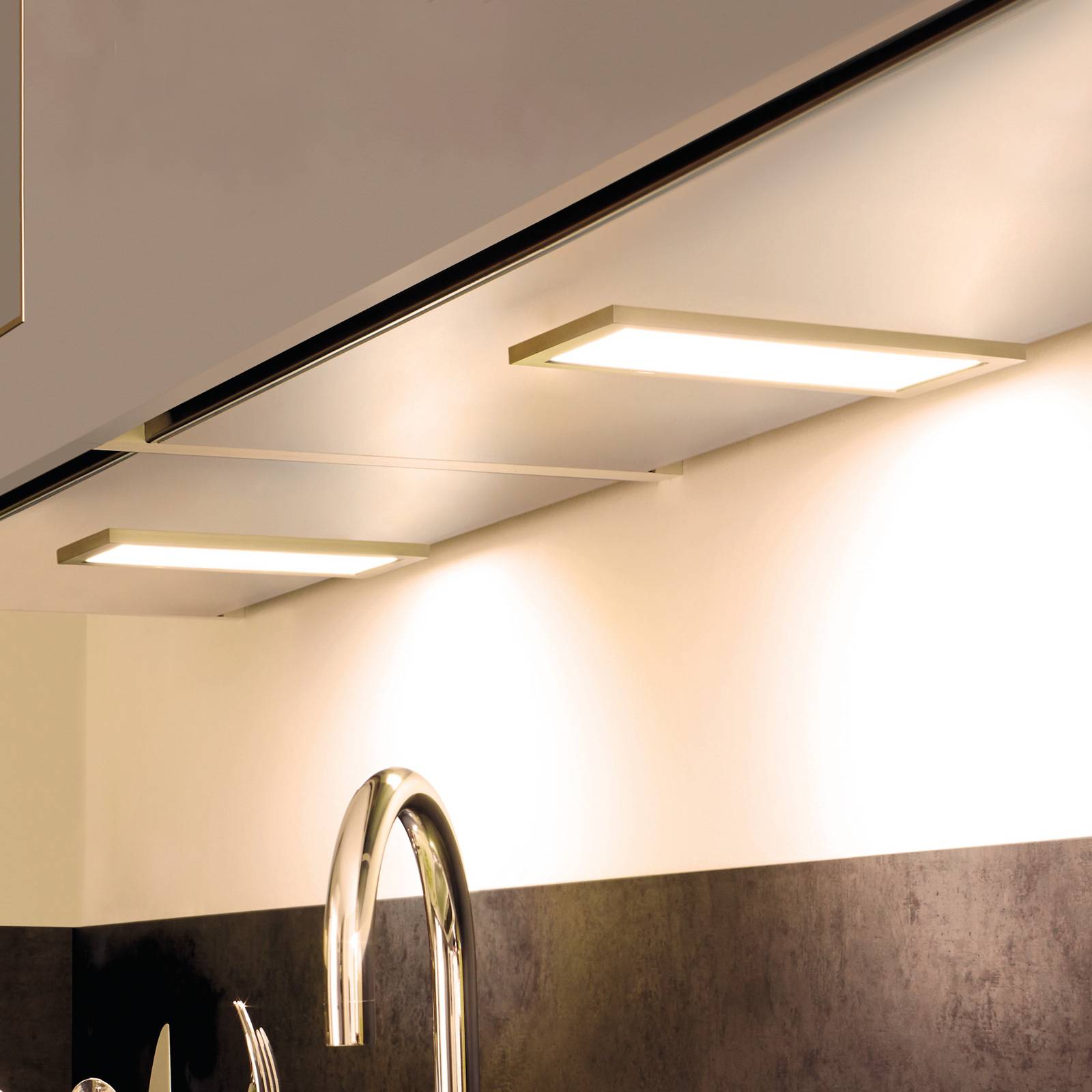 LED-Unterbaulampe Sky Dimmer 2er 3.000K edelstahl LED-Unterbaulampe Sky Dimmer 2er 3.000K edelstahl von Hera