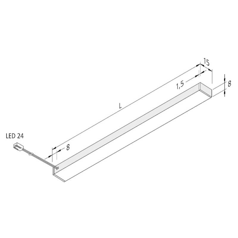 LED-Unterbauleuchte Top-Stick FMK, 3.000K, 120cm von Hera