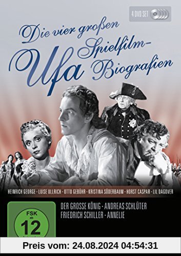 Die vier großen Ufa Spielfilm-Biografien [4 DVDs] von Herbert Maisch