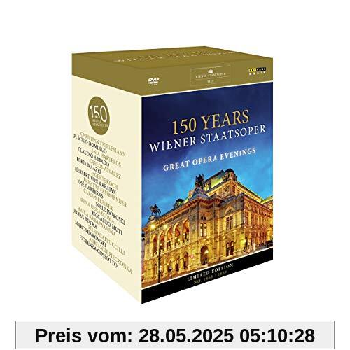 150 Years Wiener Staatsoper - Great Opera Evenings [11 DVDs] von Herbert von Karajan