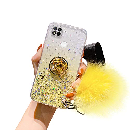 Herbests Kompatibel mit Xiaomi Redmi 9C Hülle Glänzend Glitzer Bling Stern Silikon Handyhülle Transparente Weiche Durchsichtig Schutzhülle Case mit Ring Ständer Halter für Mädchen,Gold Herbests Kompatibel mit Xiaomi Redmi 9C Hülle Glänzend Glitzer Bling Stern Silikon Handyhülle Transparente Weiche Durchsichtig Schutzhülle Case mit Ring Ständer Halter für Mädchen,Gold von Herbests