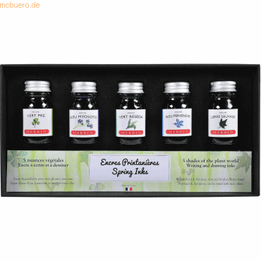 2 x Herbin Zeichentinte Set VE=5 Stück 10ml Frühling 2 x Herbin Zeichentinte Set VE=5 Stück 10ml Frühling von Herbin