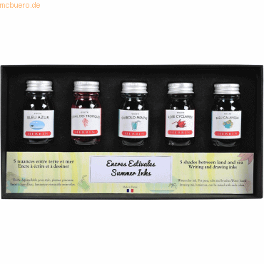 2 x Herbin Zeichentinte Set VE=5 Stück 10ml Sommer 2 x Herbin Zeichentinte Set VE=5 Stück 10ml Sommer von Herbin