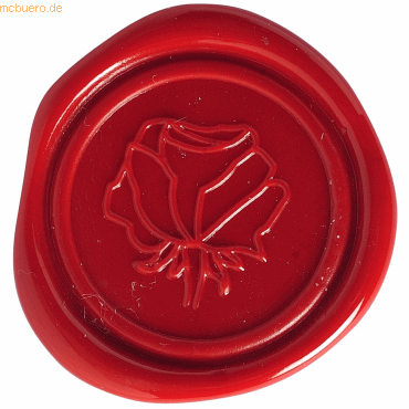3 x Herbin Siegel 24mm Symbol Rose von Herbin