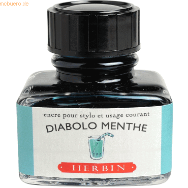 4 x Herbin Füllertinte 30ml Pfefferminzgrün 4 x Herbin Füllertinte 30ml Pfefferminzgrün von Herbin