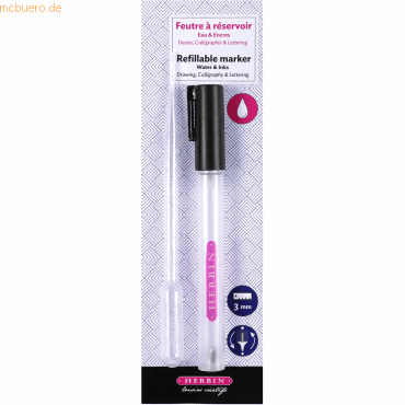 5 x Herbin Filzstift auffüllbar 3mm Doppelspitze 5 x Herbin Filzstift auffüllbar 3mm Doppelspitze von Herbin