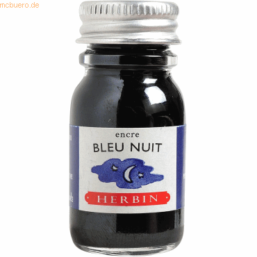 6 x Herbin Füllertinte 10ml Nachtblau 6 x Herbin Füllertinte 10ml Nachtblau von Herbin
