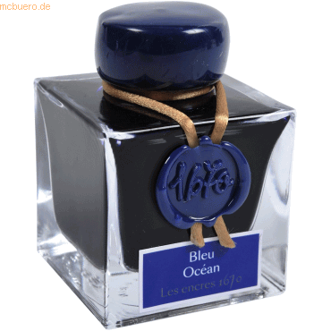 Herbin Flakon 50ml Tinte 1670 bleu ocean von Herbin