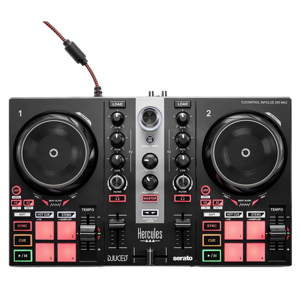HERCULES DJ Controller Hercules Inpulse 200 MK2 DJ Controller HERCULES DJ Controller Hercules Inpulse 200 MK2 DJ Controller von Hercules
