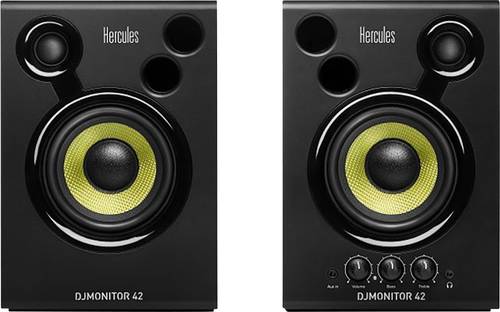 Hercules DJMonitor 42 Aktiver Monitor-Lautsprecher 10cm 4 Zoll 40W 1 Paar von Hercules