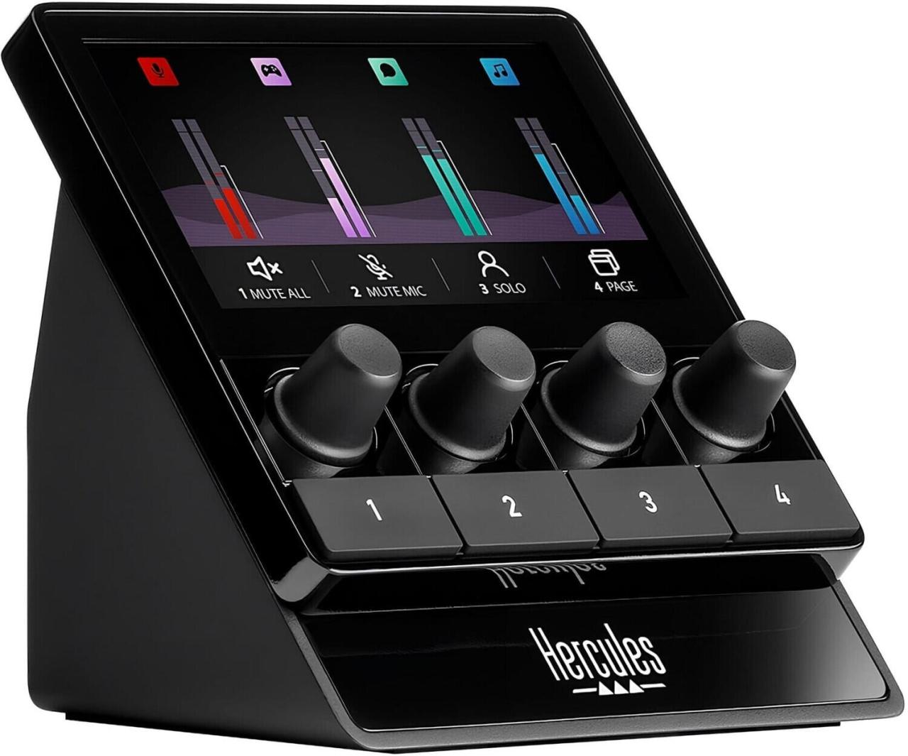 Hercules Stream 100 Audio Controller, Schwarz von Hercules