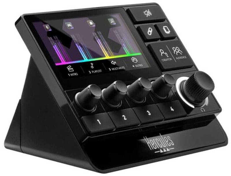 Hercules Stream 200 XLR Audio Controller, Schwarz von Hercules